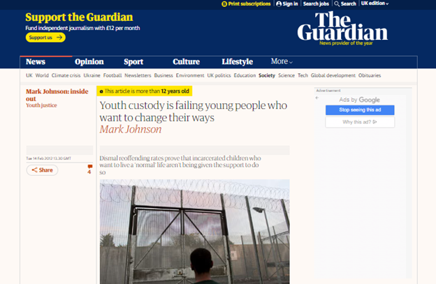 Youth custody is failing young people who want to change their ways Thumbnail